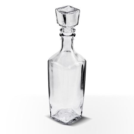 Бутылка (штоф) "Элегант" стеклянная 0,5 литра с пробкой  в Костроме