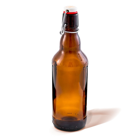 Бутылка темная стеклянная с бугельной пробкой 0,5 литра в Костроме